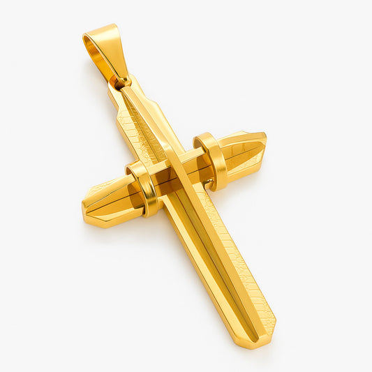 Zawieszka Modern Cross Złota