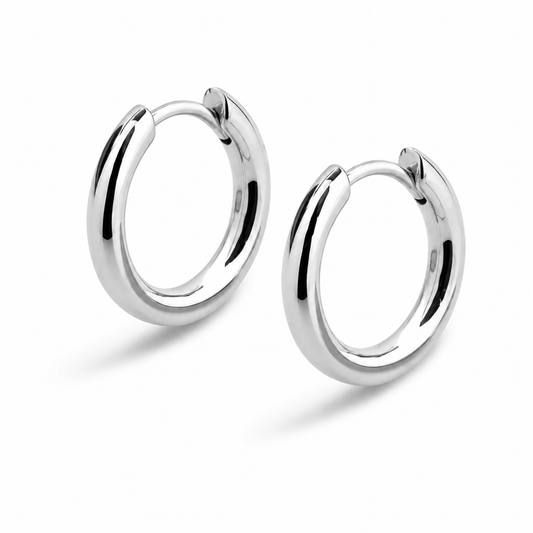Kolczyki Classic Hoop S925 Srebrne Damskie