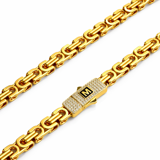 Łańcuch Szlachecki Złoty - 8mm