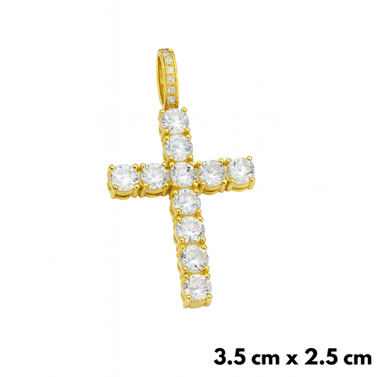 Zawieszka Crystal Cross Złota