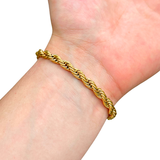 Bransoletka Rope Złota - 6mm