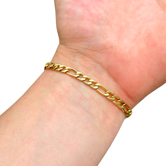 Bransoletka Figaro Złota - 5mm