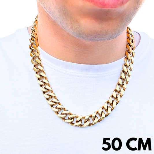 Łańcuch Cuban Złoty - 14mm