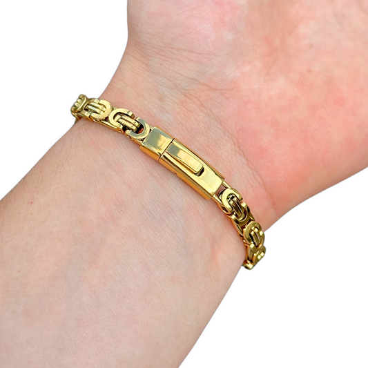 Bransoletka Szlachecka Złota - 6mm