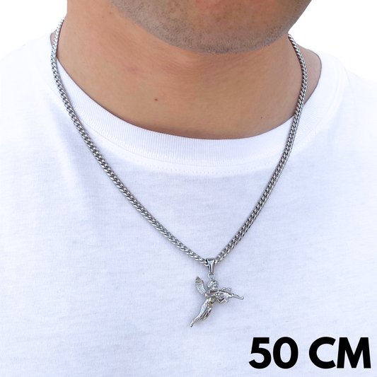 ZESTAW - Cuban 4mm + Zawieszka Angel