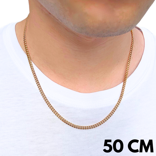 Łańcuch Cuban Złoty - 3mm