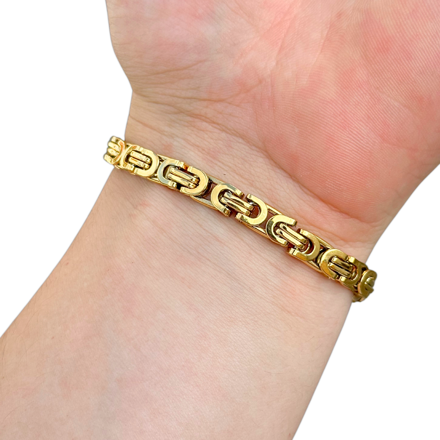 Bransoletka Szlachecka Złota - 6mm