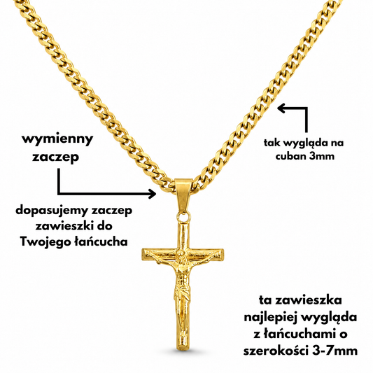Zawieszka Crucifix Złota