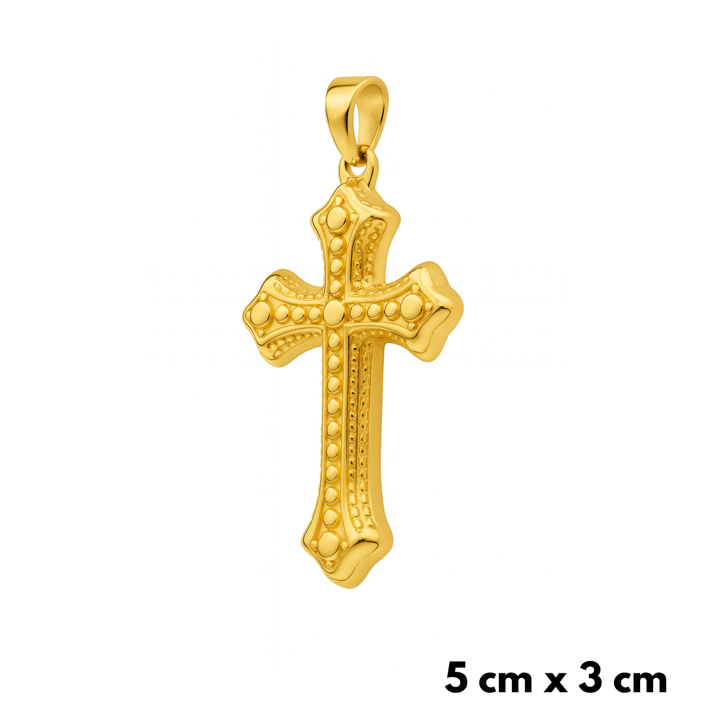 Zawieszka Bubble Cross Złota