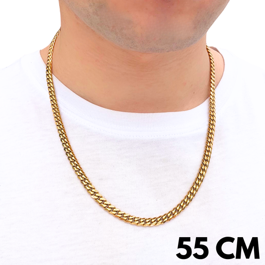 Łańcuch Cuban Złoty - 6mm