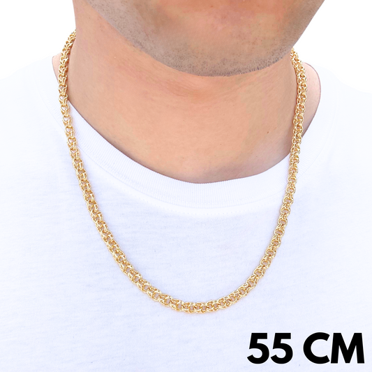 Łańcuch Garibaldi Złoty - 5mm