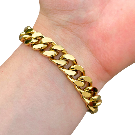 Bransoletka Cuban Złota - 12mm