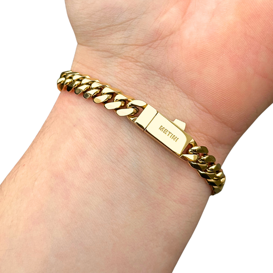 Bransoletka Cuban Złota - 8mm