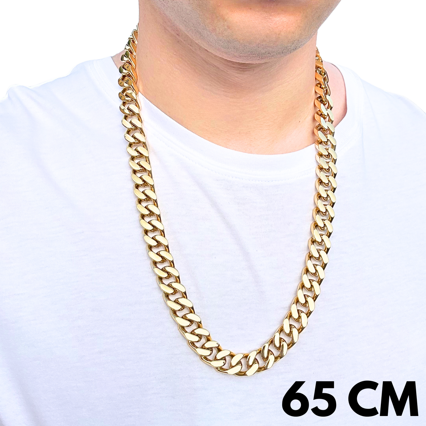 Łańcuch Cuban Złoty - 14mm