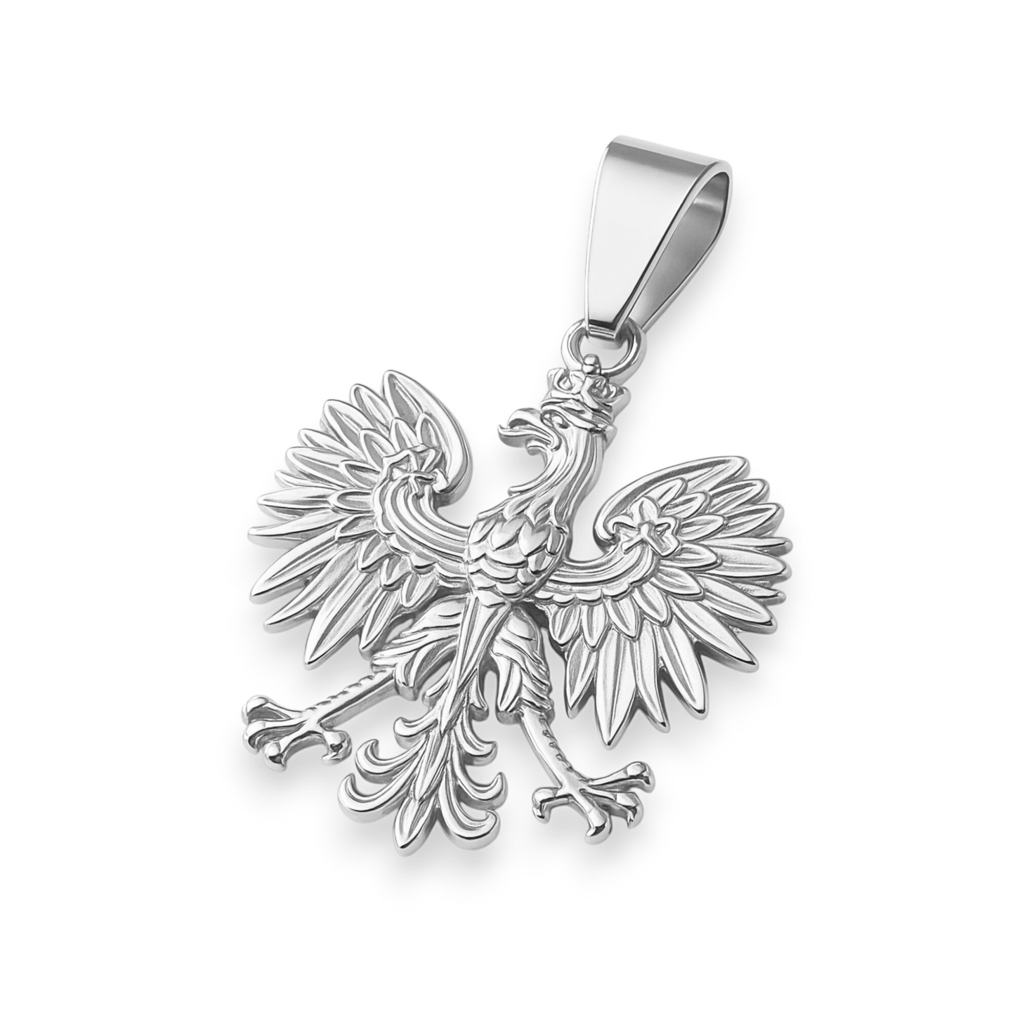 ZESTAW - Cesarski 6 mm + Zawieszka Orzeł Białe Złoto