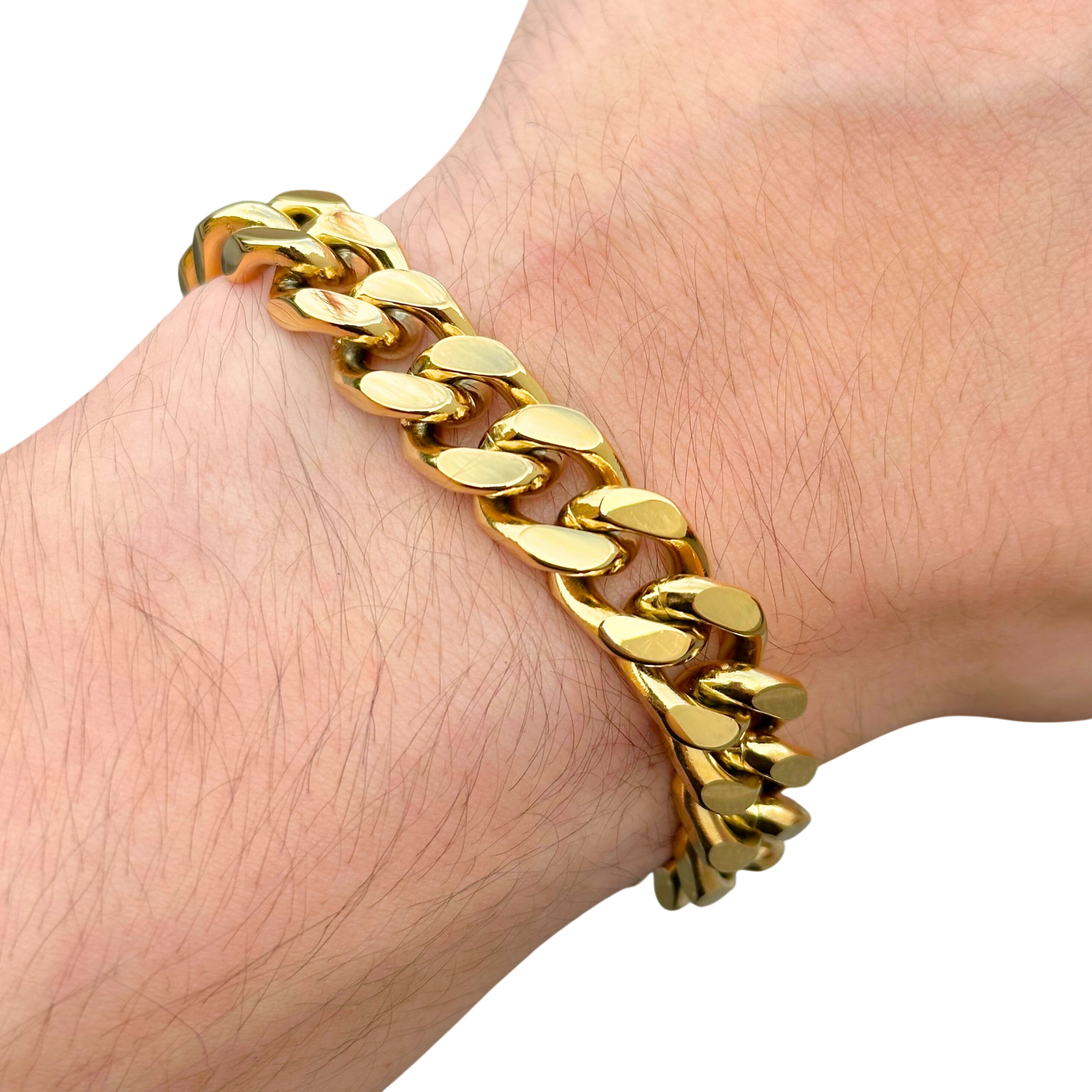 Bransoletka Cuban Złota - 12mm