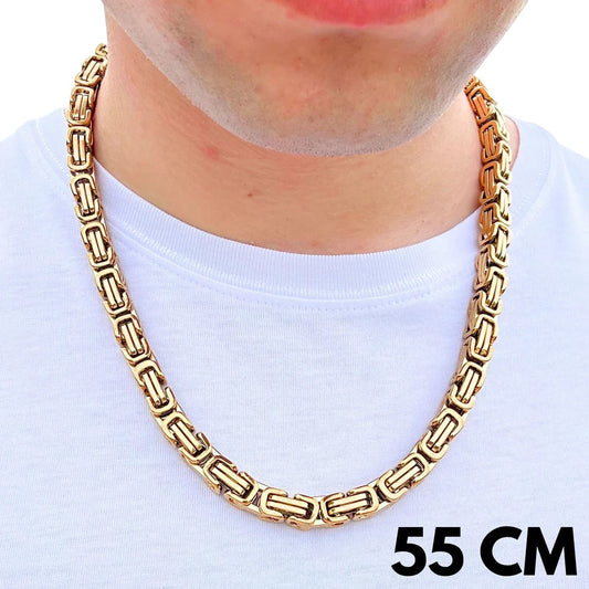 Łańcuch Królewski Złoty - 8mm