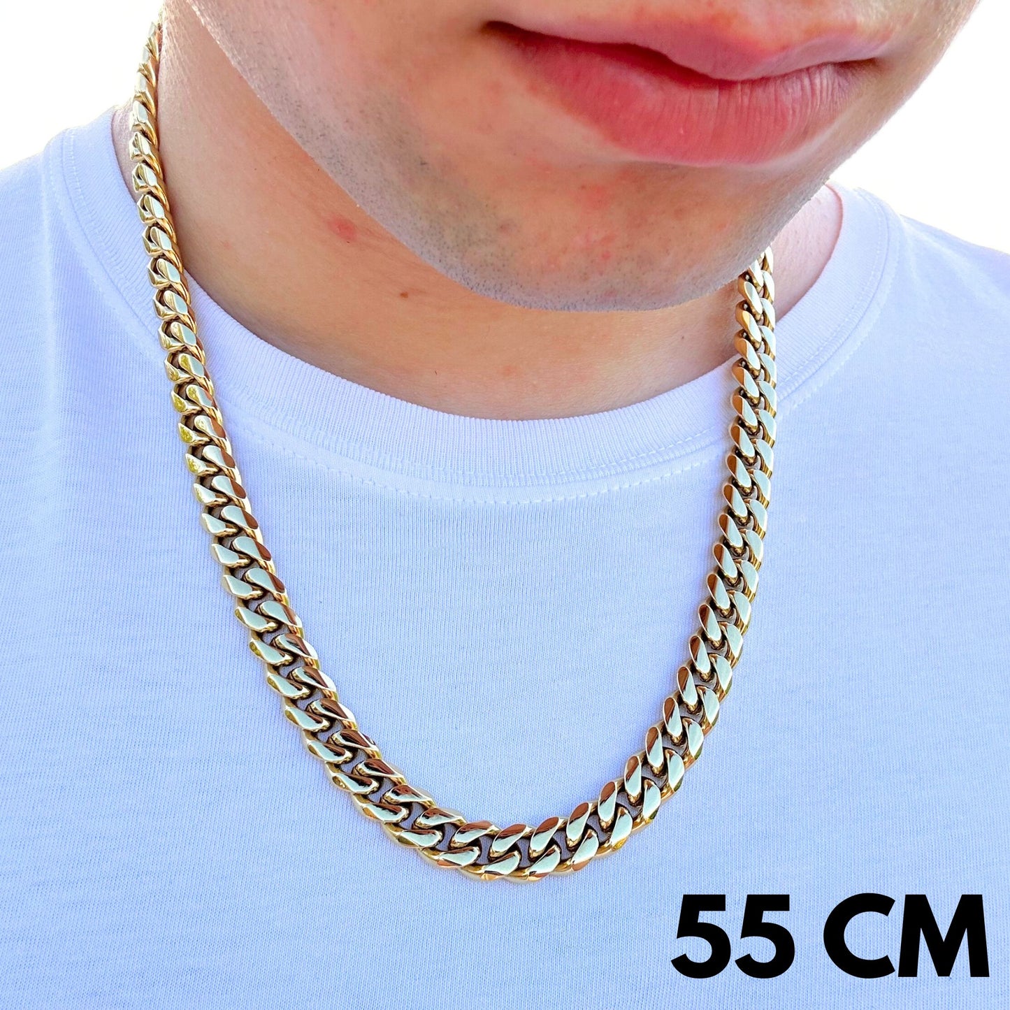Łańcuch Cuban Złoty - 10mm