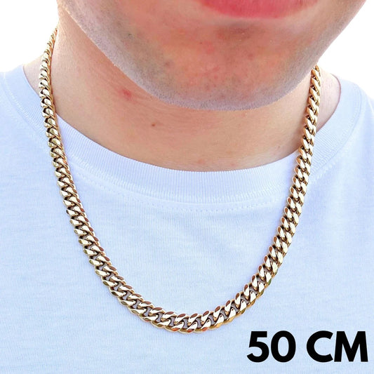 Łańcuch Cuban Złoty - 8mm