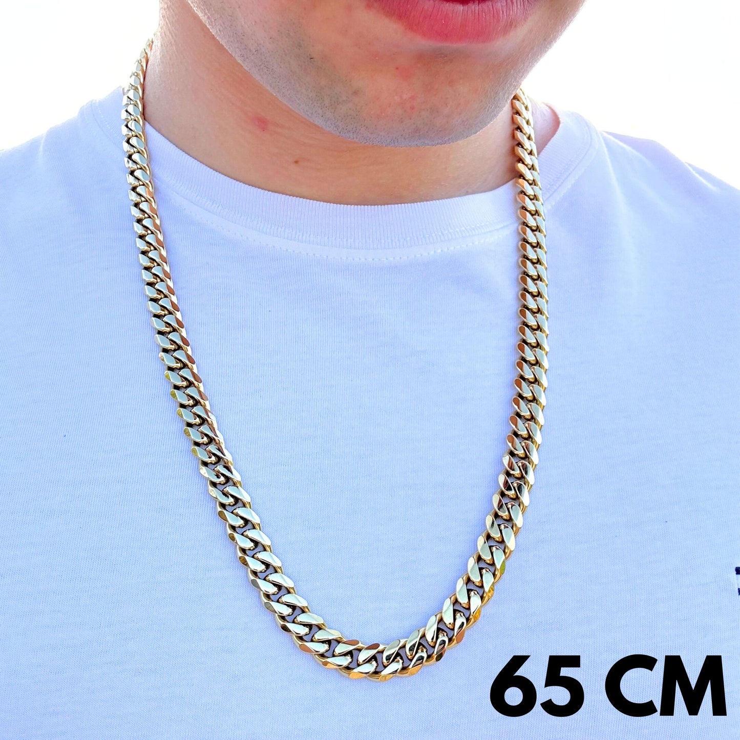 Łańcuch Cuban Złoty - 10mm