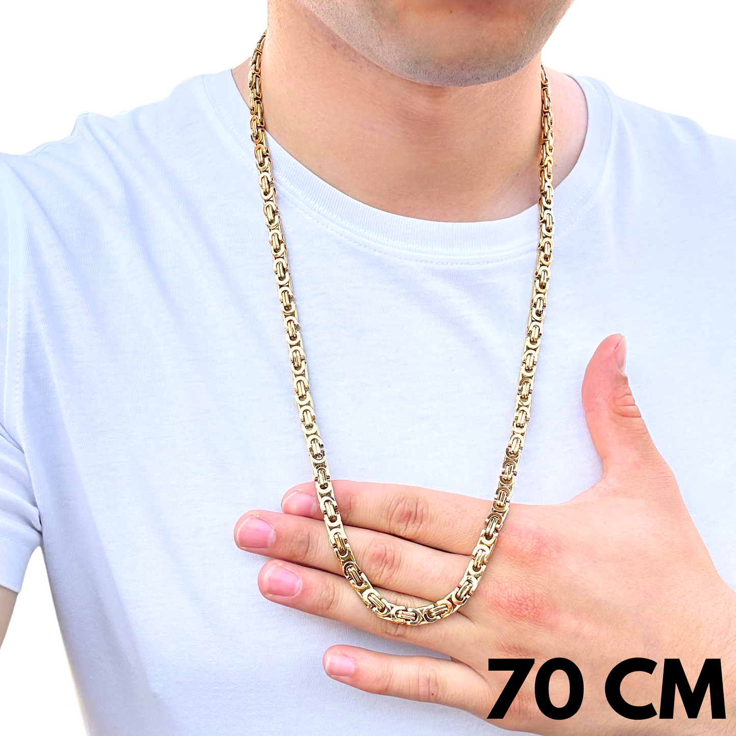 Łańcuch Szlachecki Złoty - 6 mm