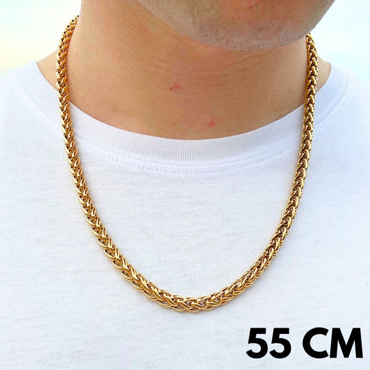 Łańcuch Pszenny Złoty - 6mm