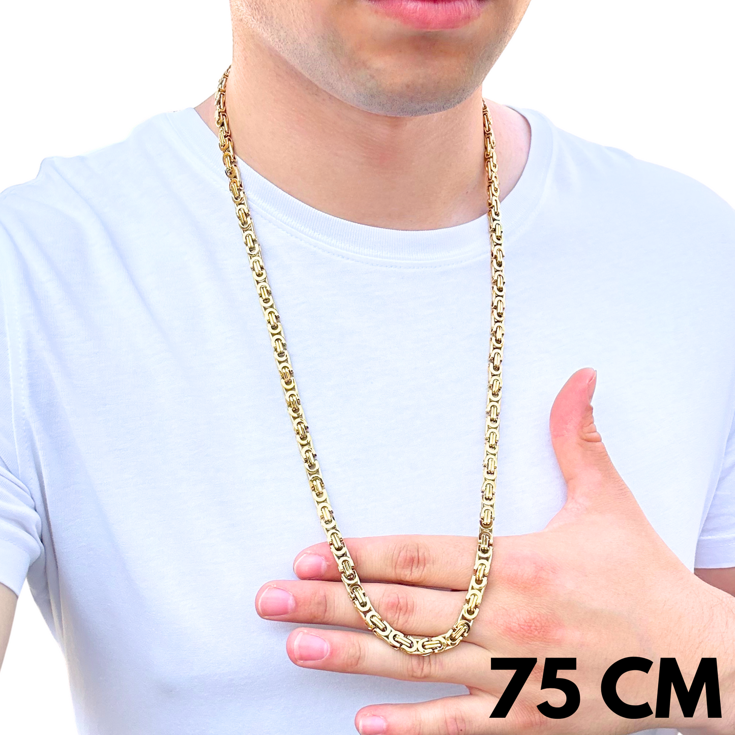 Łańcuch Szlachecki Złoty - 6 mm