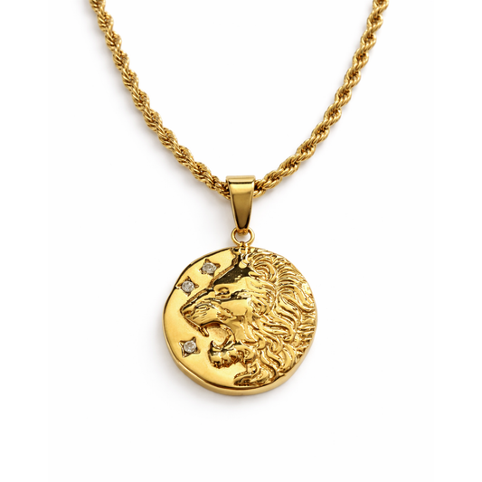 Zawieszka Lew Medalik Złota