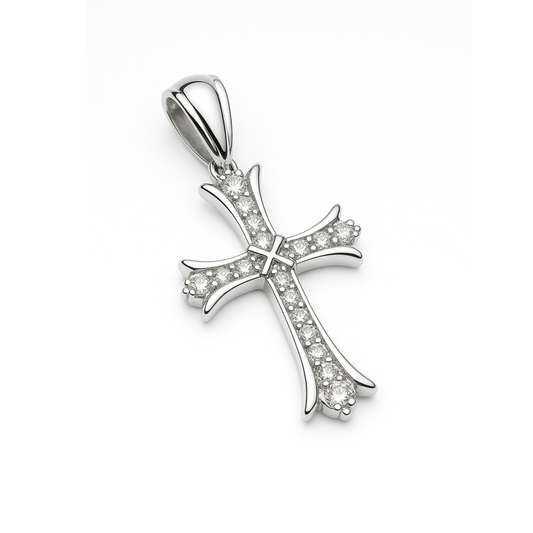 Zawieszka Grand Cross Białe Złoto