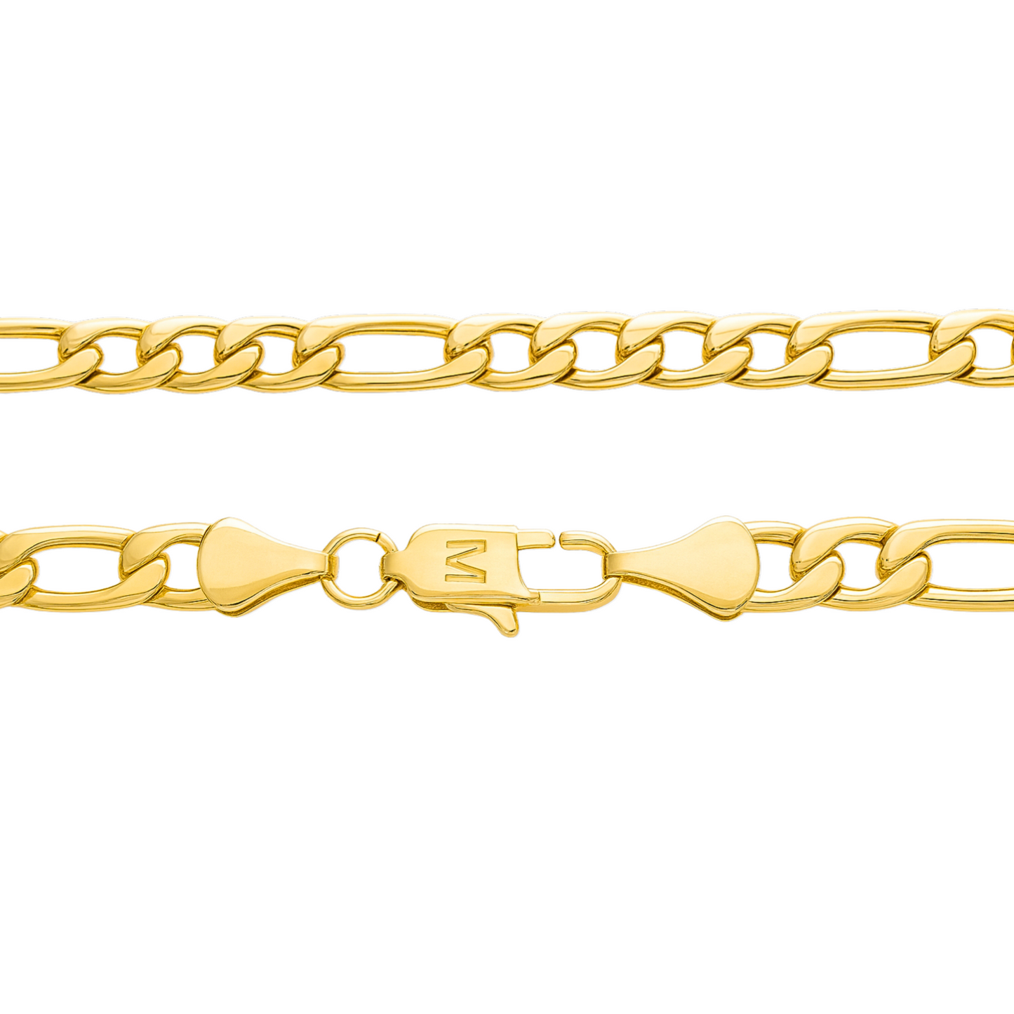 ZESTAW - Figaro 5 mm Złoty + Zawieszka Kompas Złota
