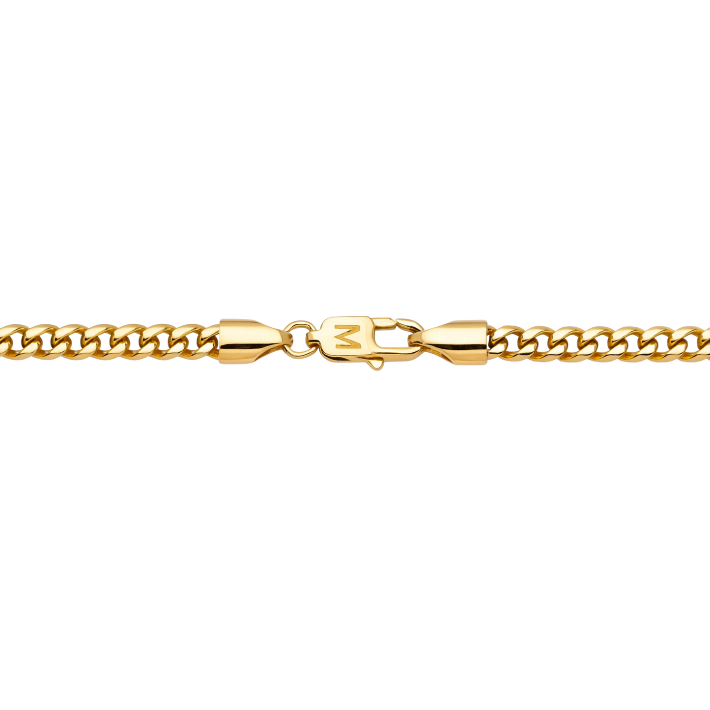 ZESTAW - Cuban Złoty 4mm + Zawieszka Crucifix Złota