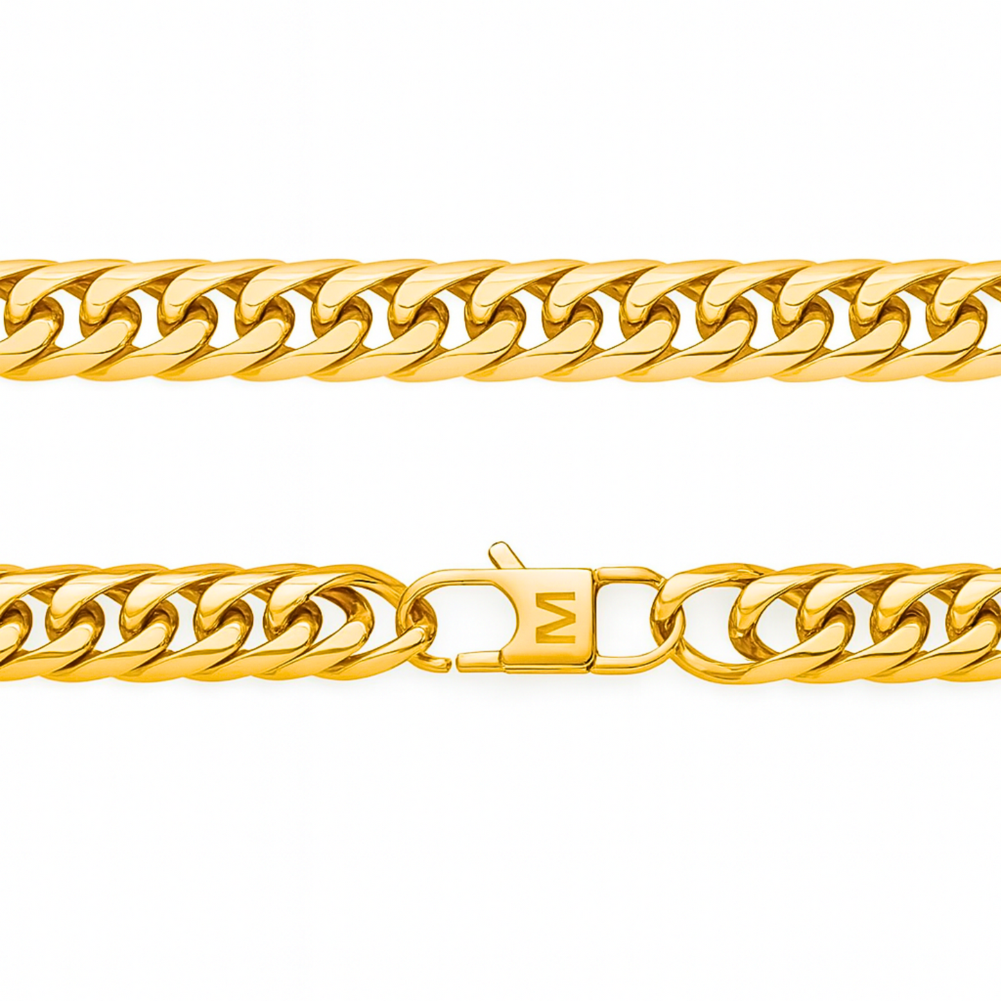 Łańcuch Classic Cuban Złoty - 12 mm