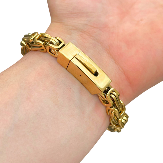 Bransoletka Królewska Złota - 8mm