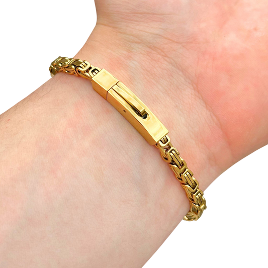 Bransoletka Królewska Złota - 4mm