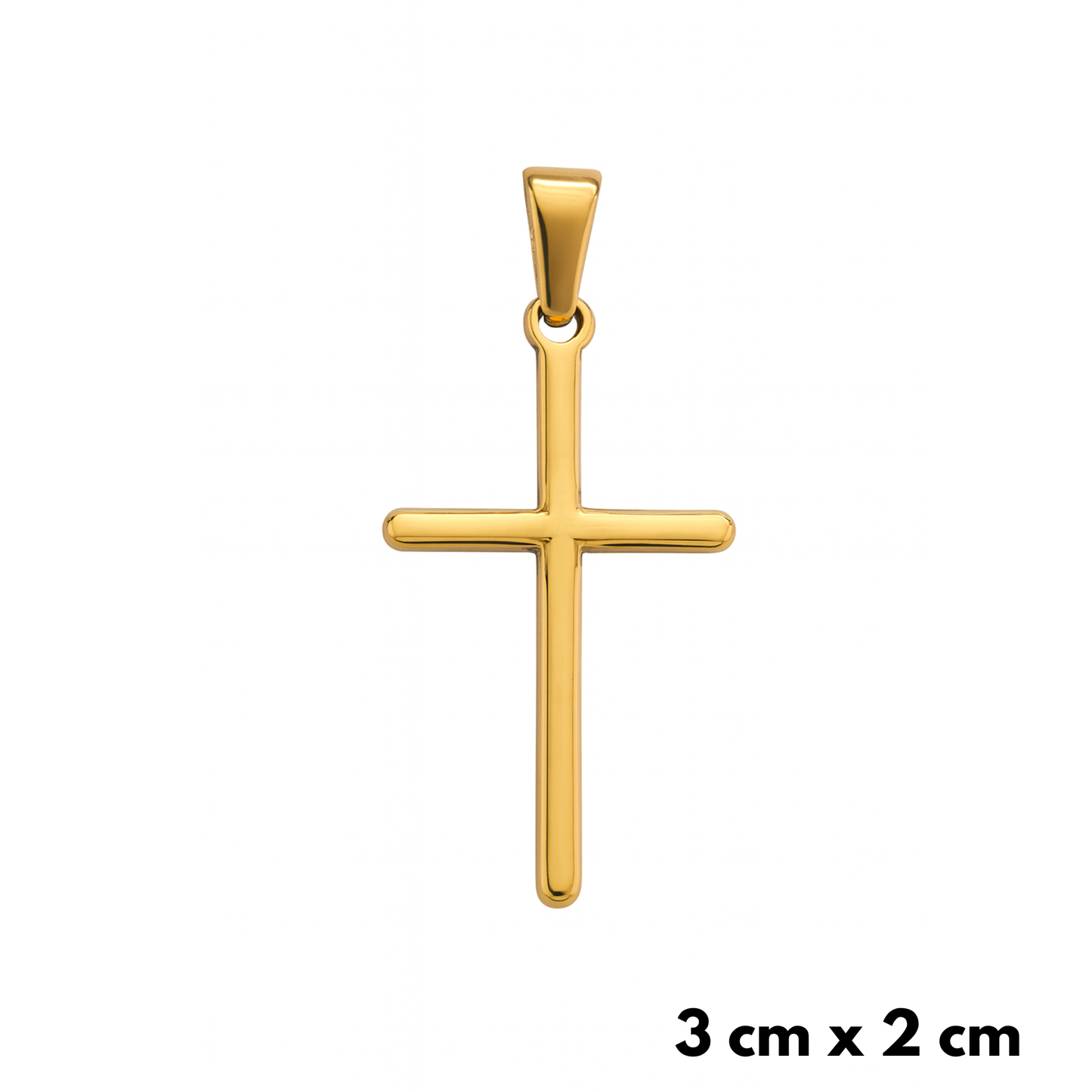 Zawieszka Simple Cross Złota