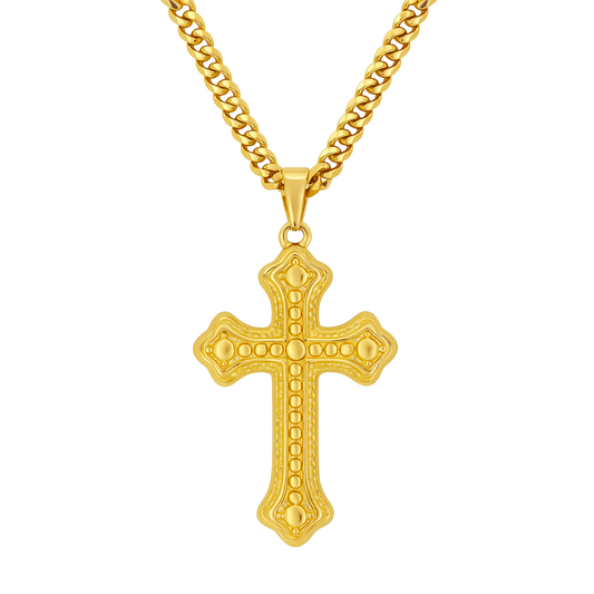 Zawieszka Bubble Cross Złota