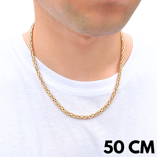 Łańcuch Cesarski Złoty - 4mm