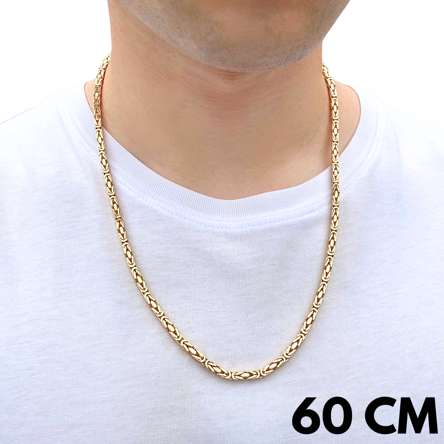 Łańcuch Cesarski Złoty - 4mm