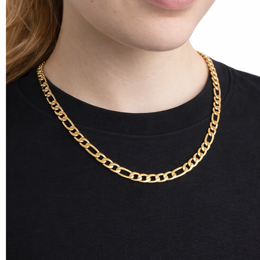 Łańcuszek Figaro Złoty Damski - 7 mm