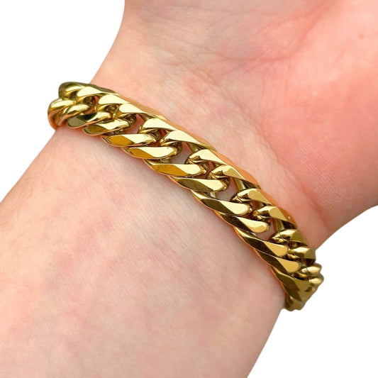 Bransoletka Classic Cuban Złota - 12mm