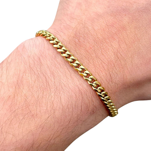 Cuban Gold Bracelet - 5 mm