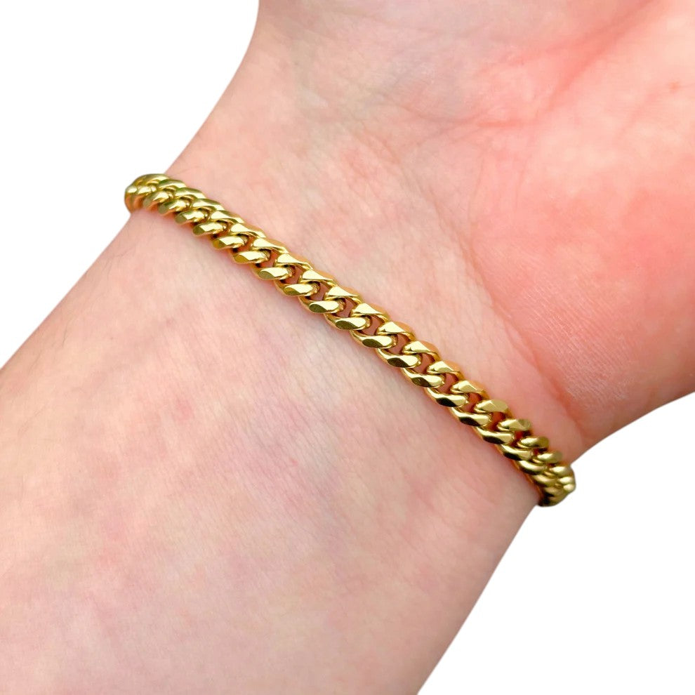 Cuban Gold Bracelet - 5 mm