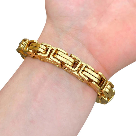 Bransoletka Królewska Złota - 12mm