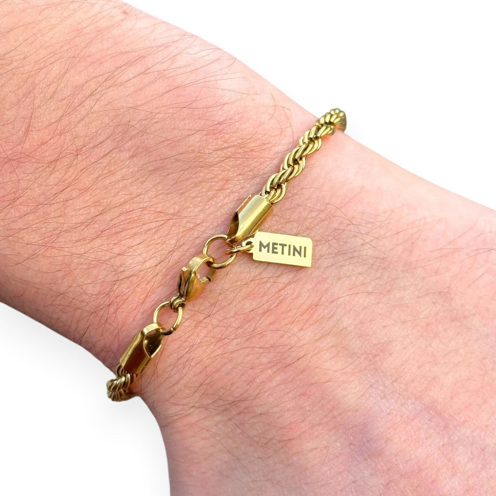Rope Bracelet Gold - 4mm