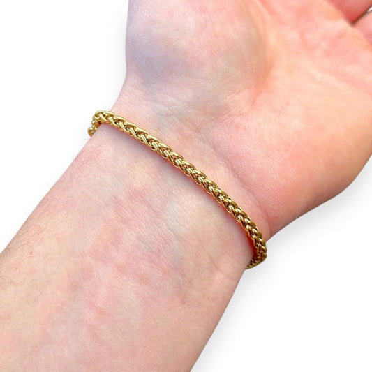 Bransoletka Pszenna Złota - 4mm