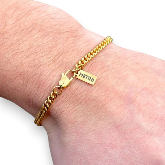 Bransoletka Cuban Złota - 4mm