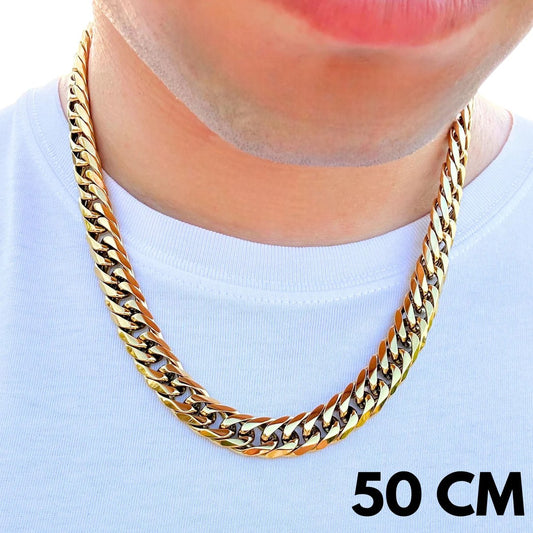 Classic Cuban Gold Chain - 12 mm