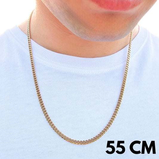 Łańcuch Cuban Złoty - 4mm