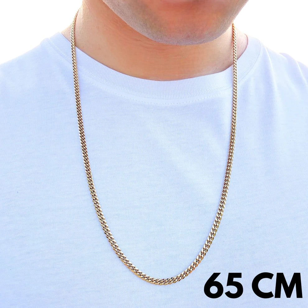 Łańcuch Cuban Złoty - 4mm