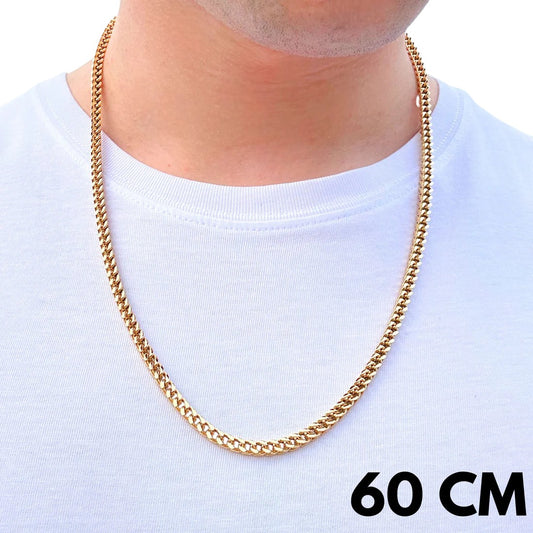 Łańcuch Franco Złoty - 4mm